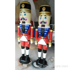 Fiberglass A Pair Nutcracker Sculpture For Sale